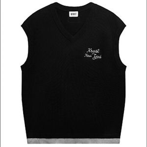 KROST Black Sweater Vest in Size Medium